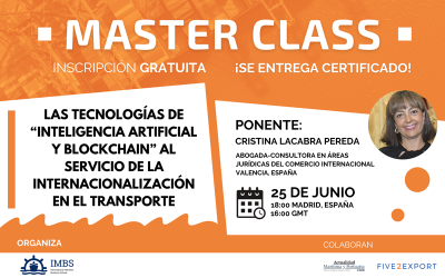 IMBS Master Class Internacional: Las tecnologías de Inteligencia Artificial y Blockchain al servicio de la internacionalización en el transporte