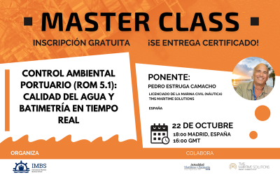 IMBS Master Class Internacional: Control ambiental portuario (ROM5.1), calidad del agua y batimetría en tiempo real