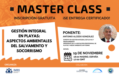 IMBS Master Class Internacional: Gestión integral en playas – Aspectos ambientales del salvamento y socorrismo